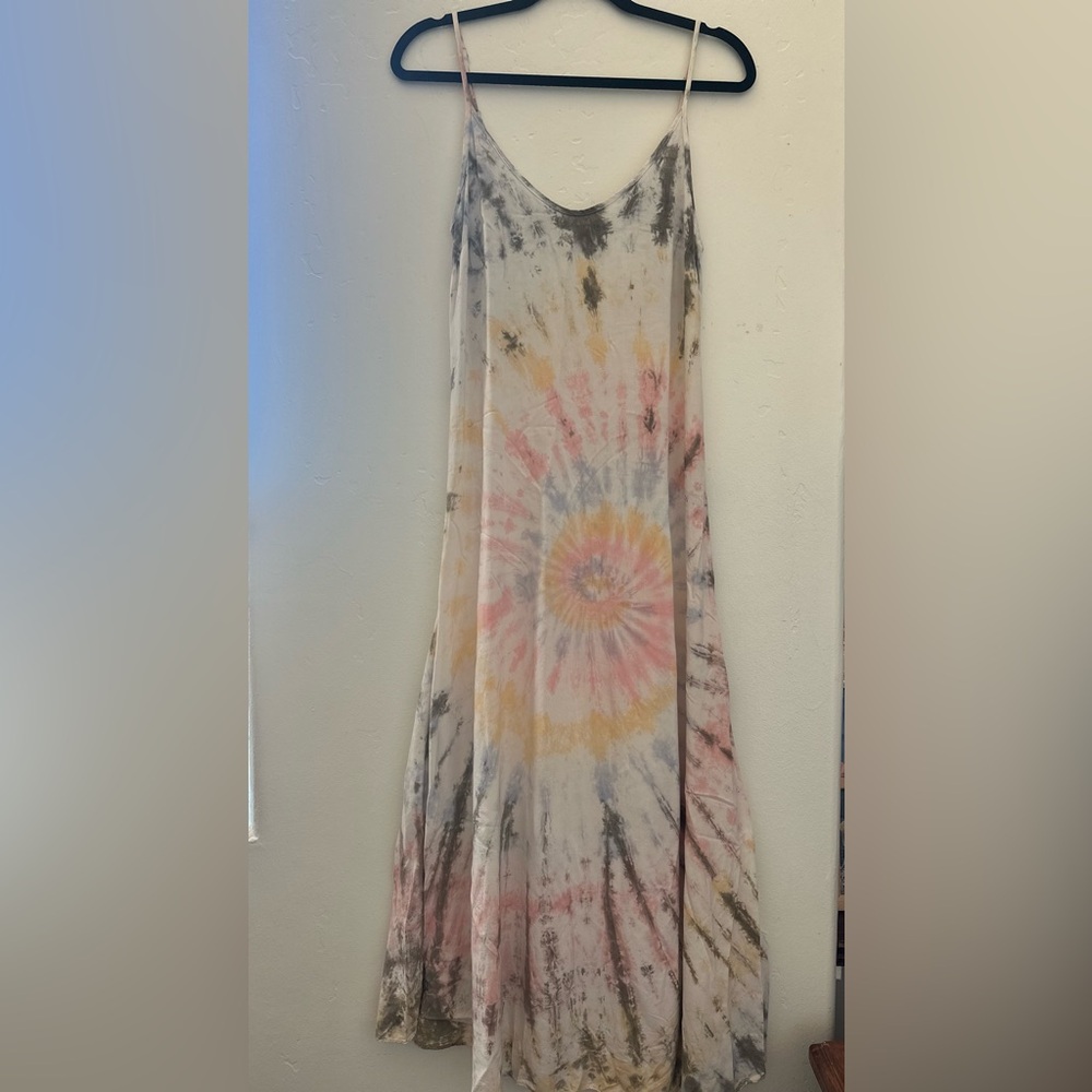 Tie dye midi dress